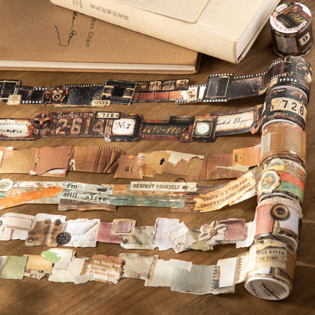 Shattered Scrolls of Time Washi Tape (3.5cm x 2m)