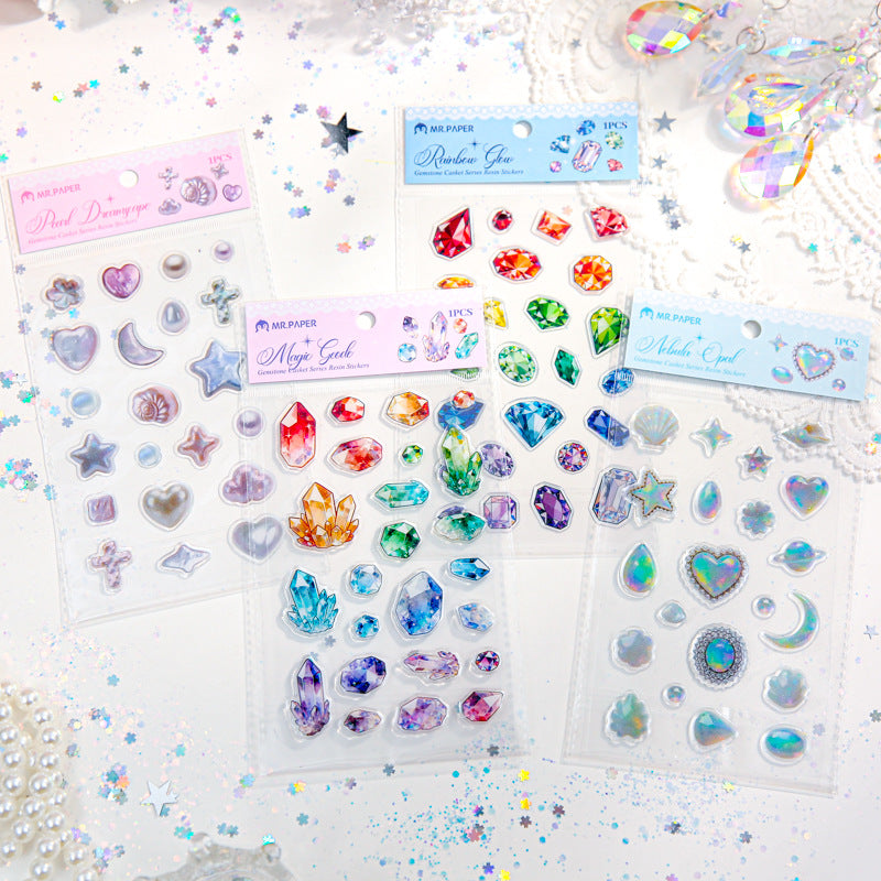 Gem Resin Stickers -1Pcs each pack