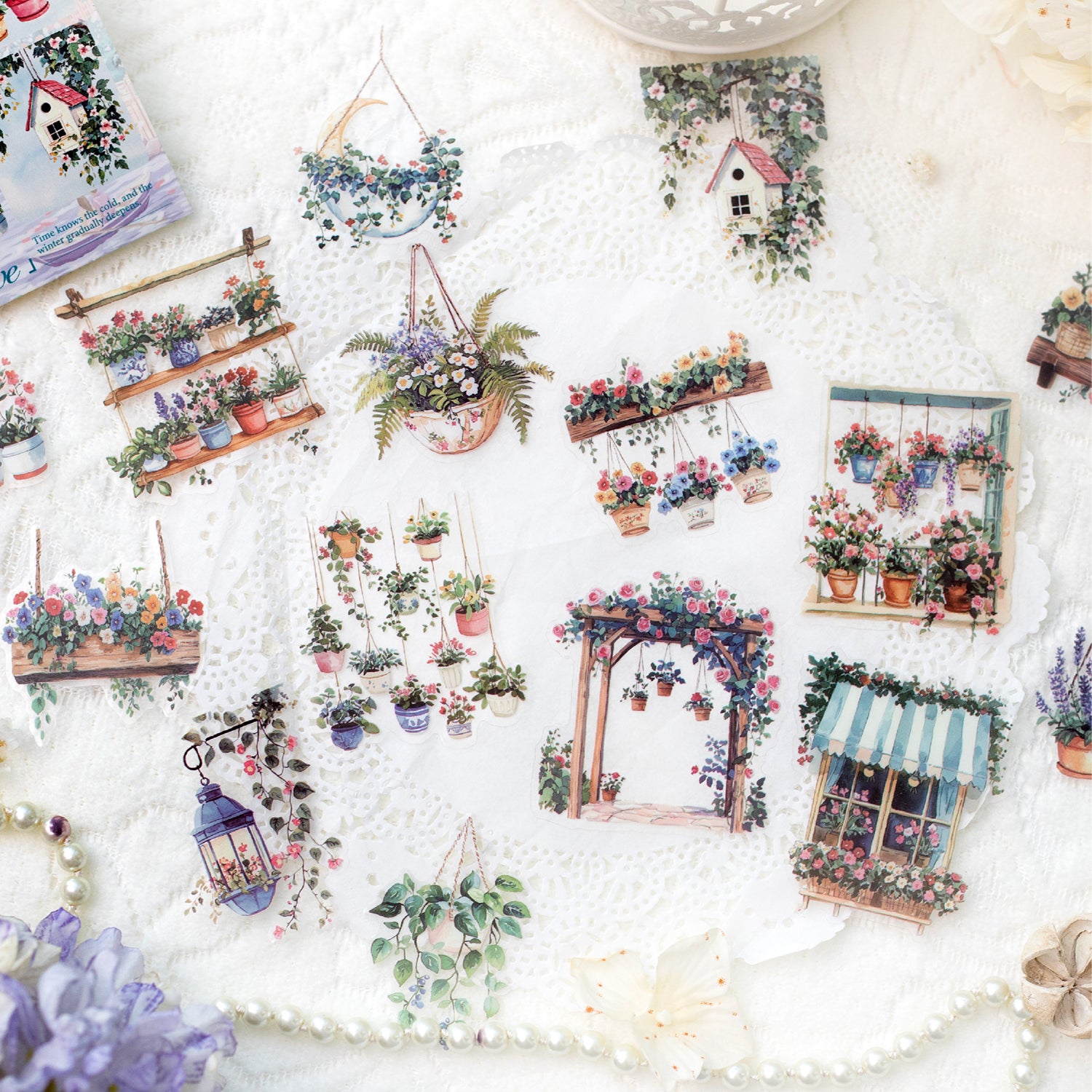 0522 Garden View PET Sticker -30Pcs each pack