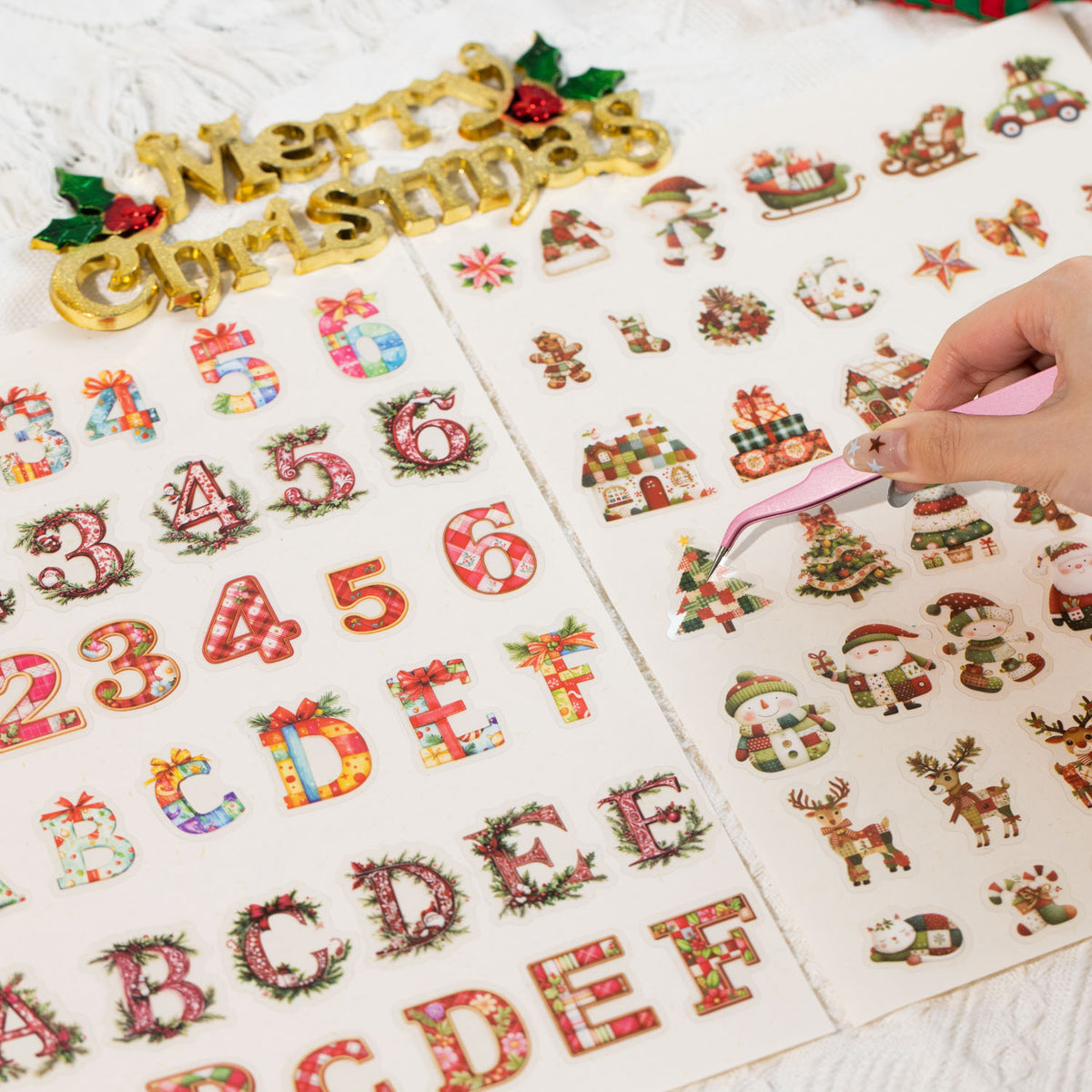 Make a Christmas Wish PET Stickers -108Pcs each pack