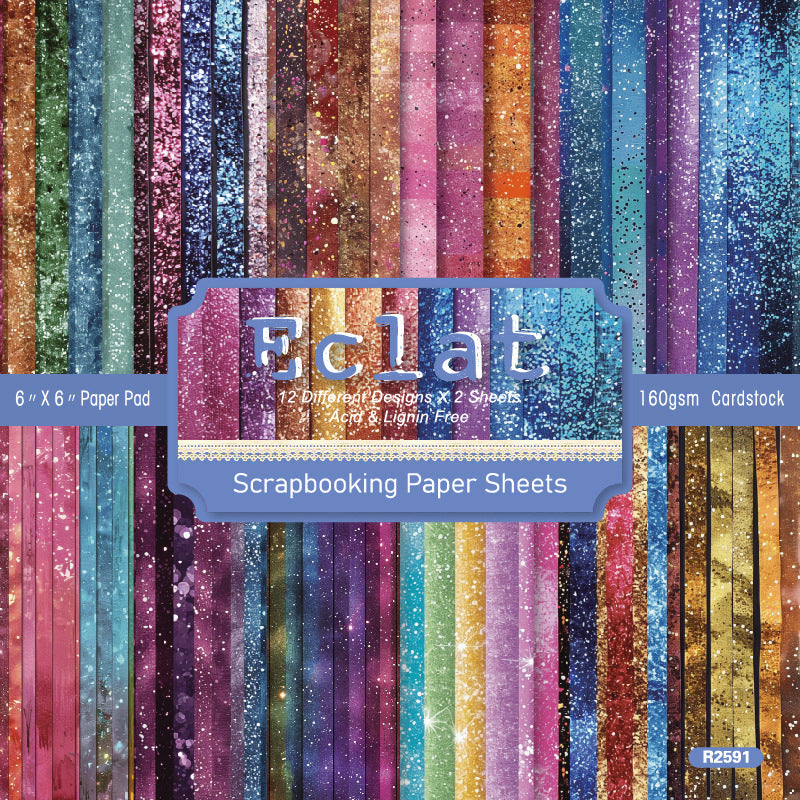 1115 Eclat background paper R2591 -24Pcs each pack
