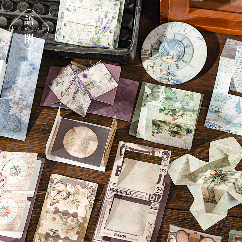 0407 Time Walk Series Solid Sticker -20Pcs each pack