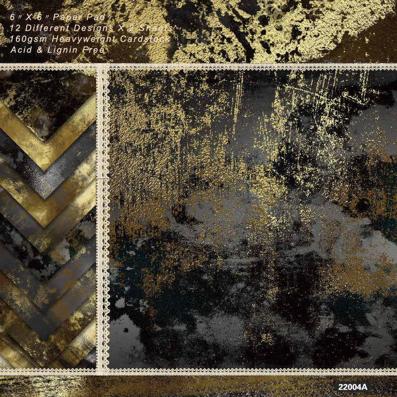 Vintage gilding background paper 22004A -24Pcs each pack