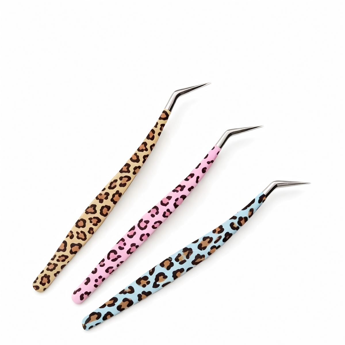 Leopard print Tweezers *Curved tweezer head