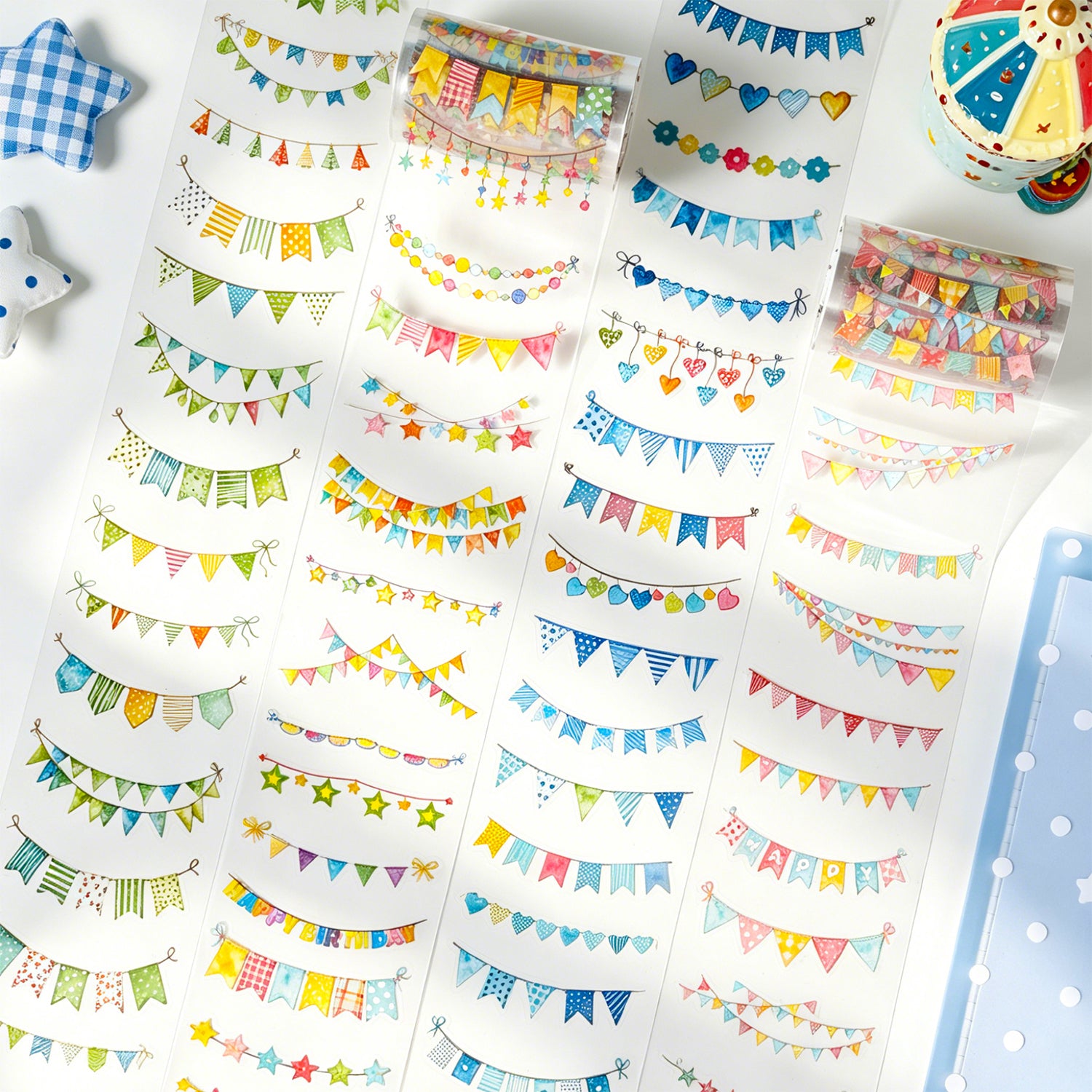 Colorful Flags PET Tape (6.5cm x 2m)
