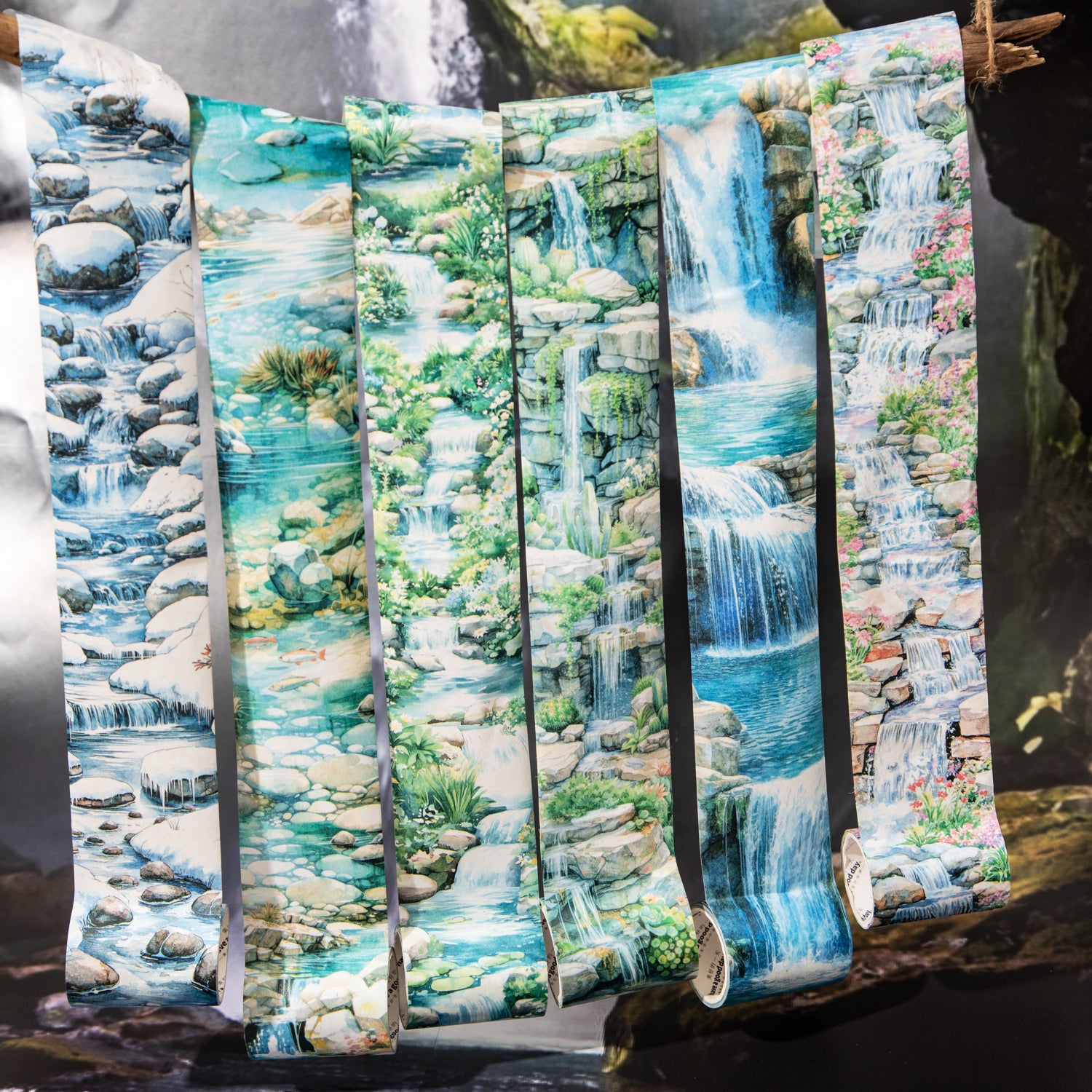 0522 Waterfalls and streams Series Washi tape -5CM*2M