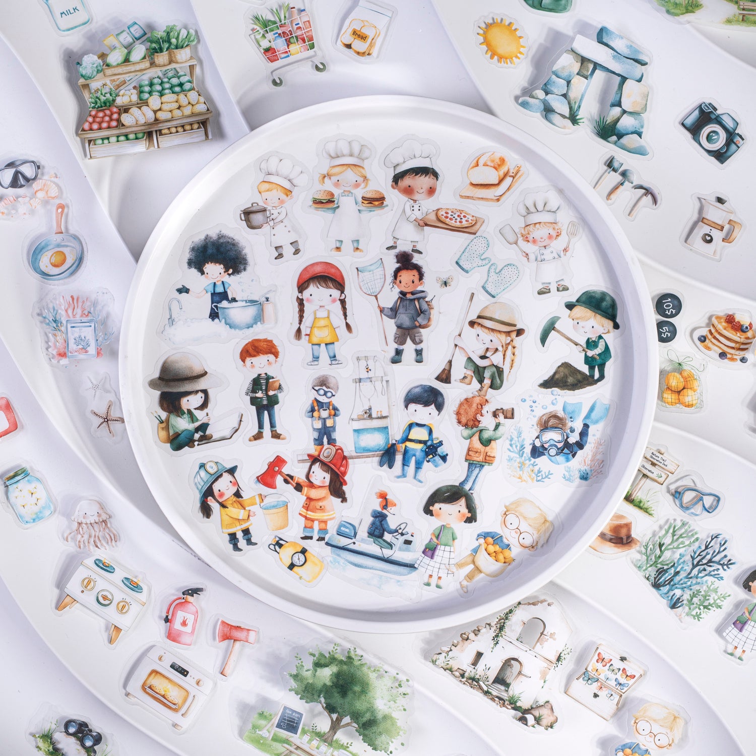 0513 Dream Job PET Sticker -20Pcs each pack