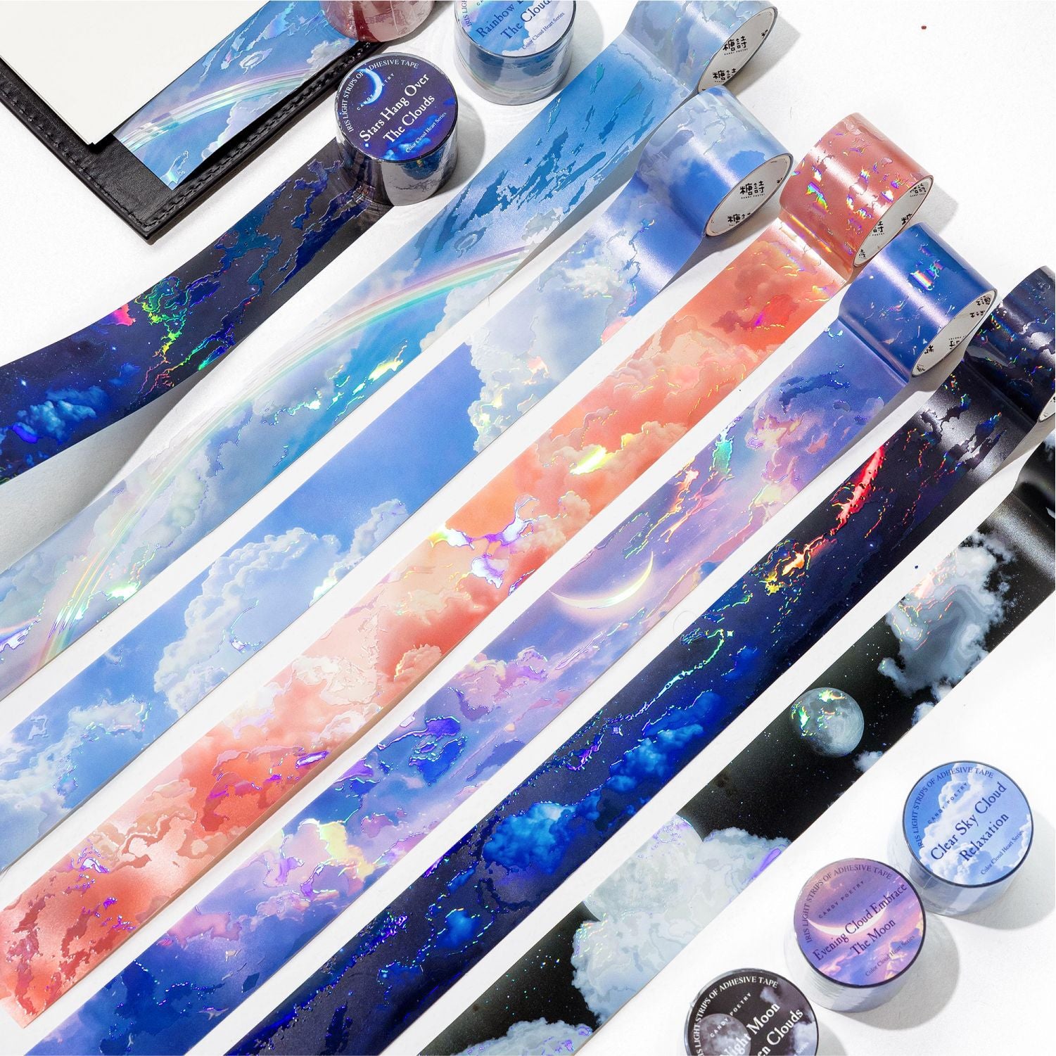 Heart of Colorful Clouds PET Tape (3cm x 1m)