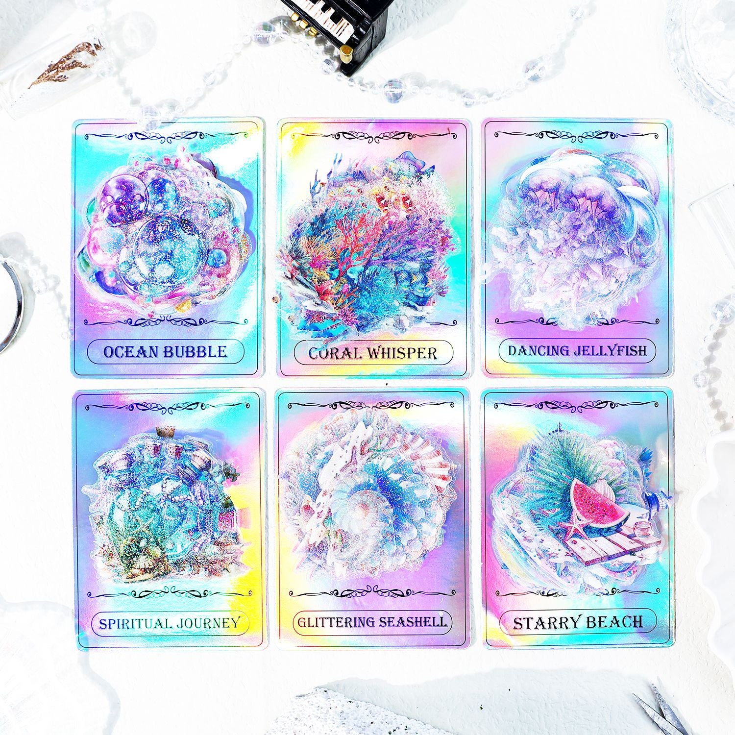 0426 Ocean Melody Series Sticker-30Pcs each pack