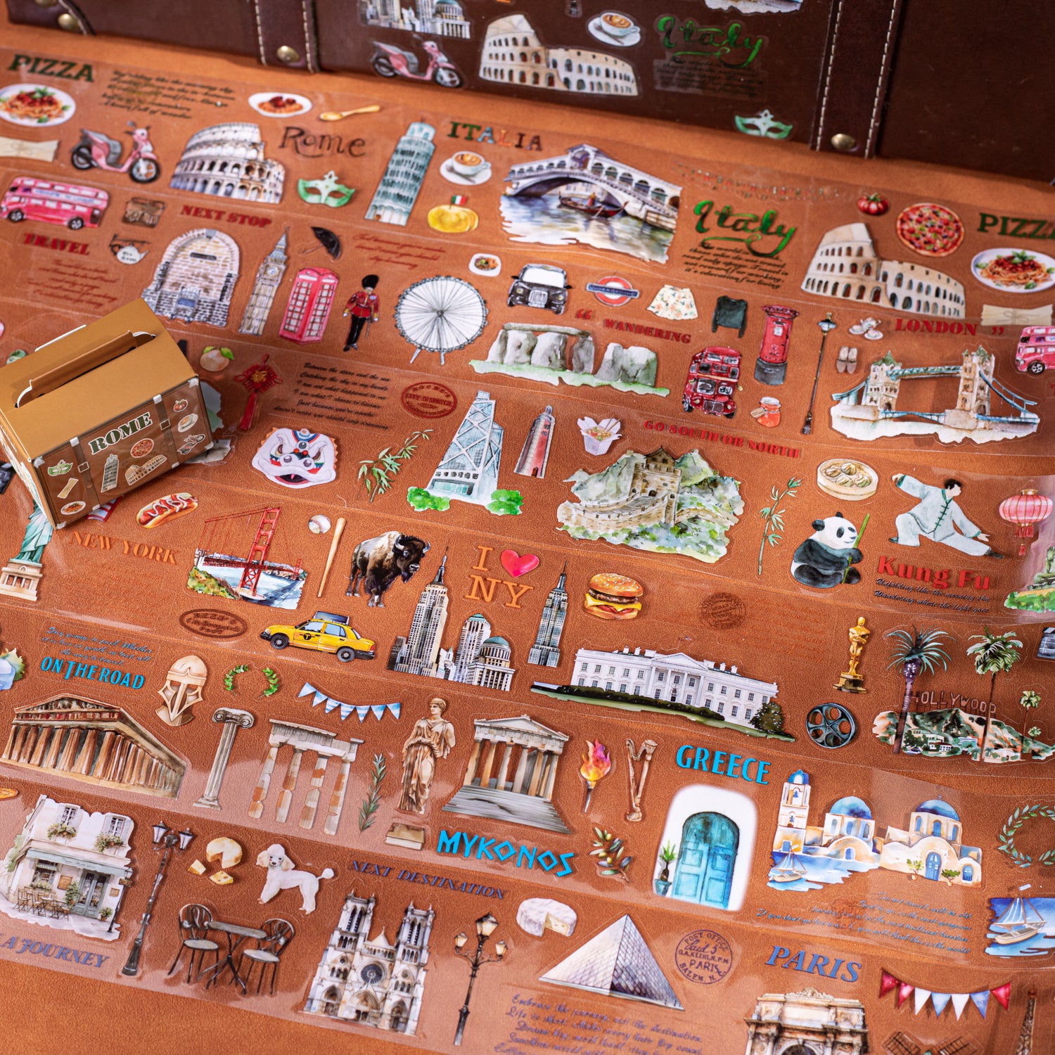 0327 Traveling the World Series PET tape -6CM*2m