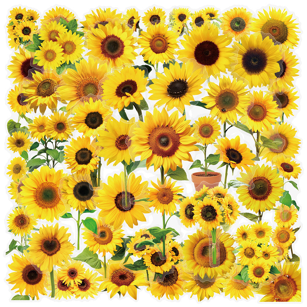 0730 50 Sunflower PET sticker