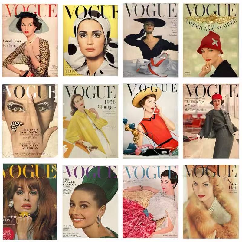 16 Vintage Cover Magazines solid sticker