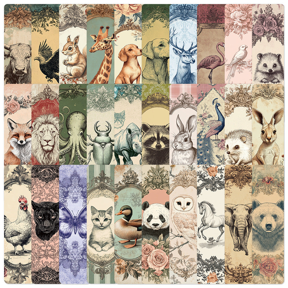 0706 Animal Bookmarks 30 pcs
