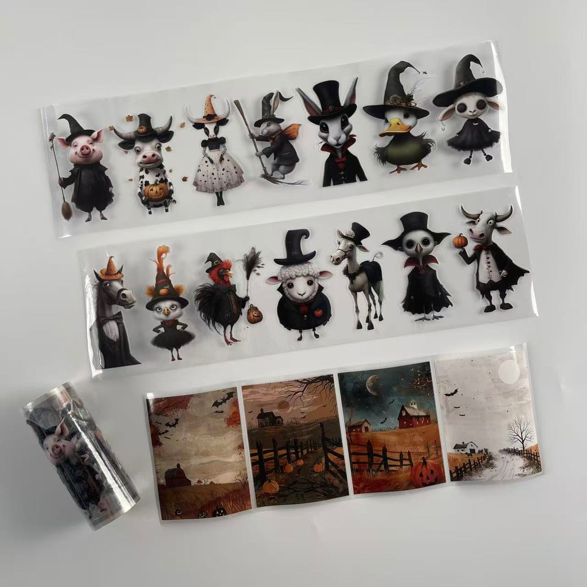 Halloween Animals Pre cut PET Tape (10cm Width)