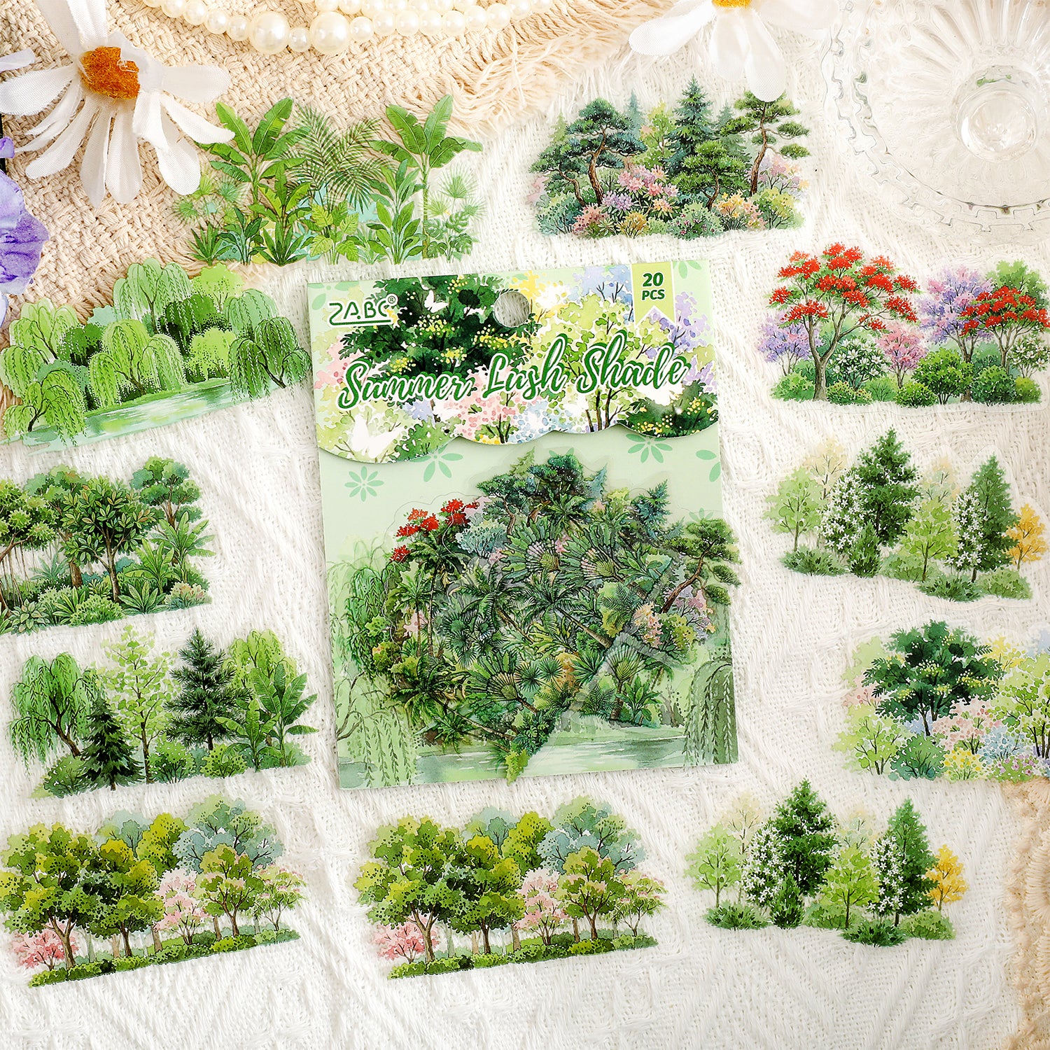 Four Seasons of the Forest PET Stickers -20Pcs each pack
