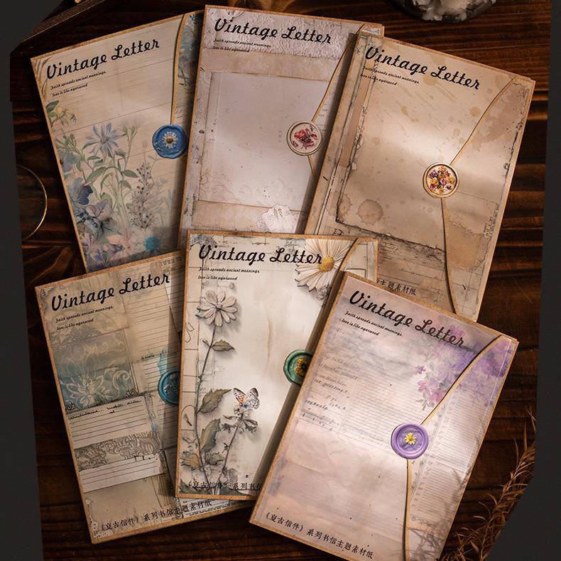 0325 Vintage Letter Series Paper -30Pcs each pack