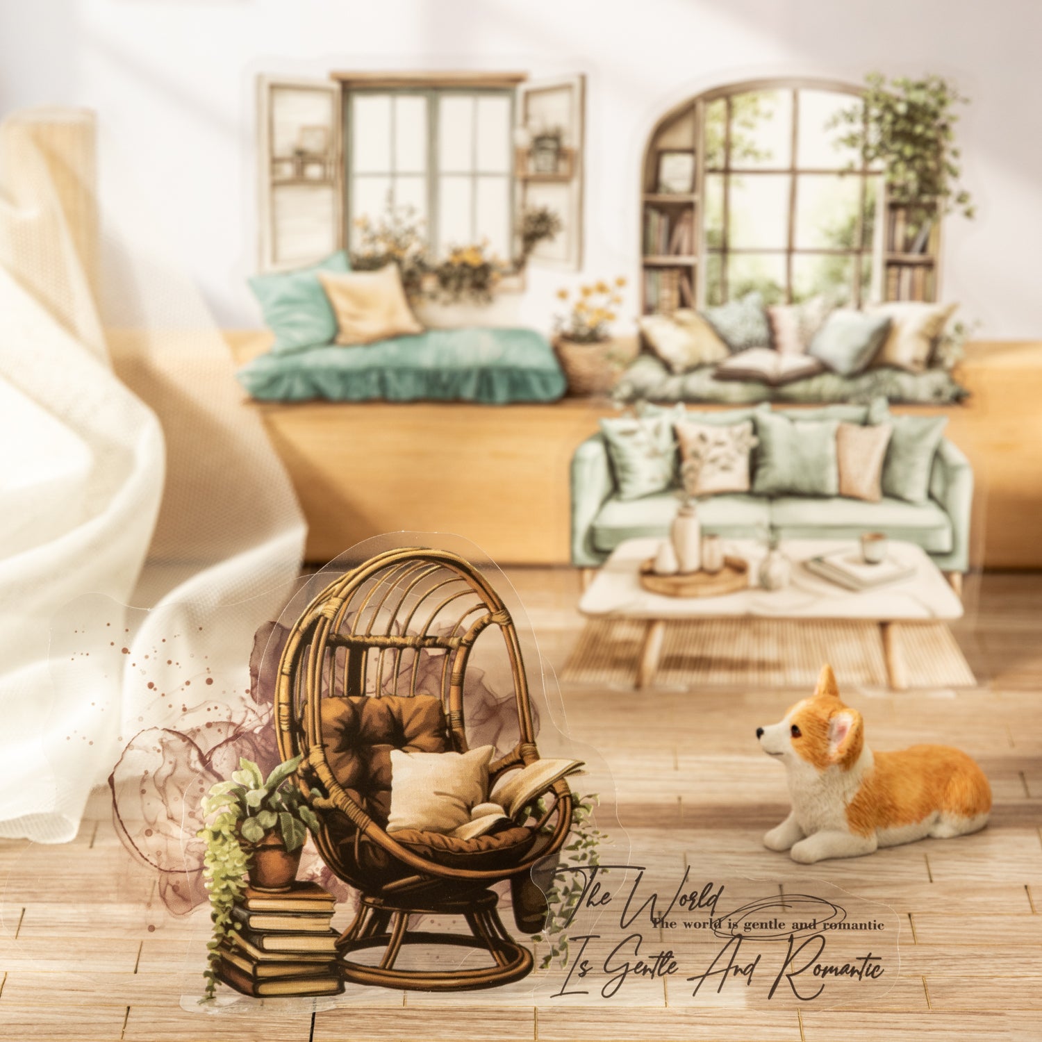 0802 Furniture PET Sticker -30Pcs each pack