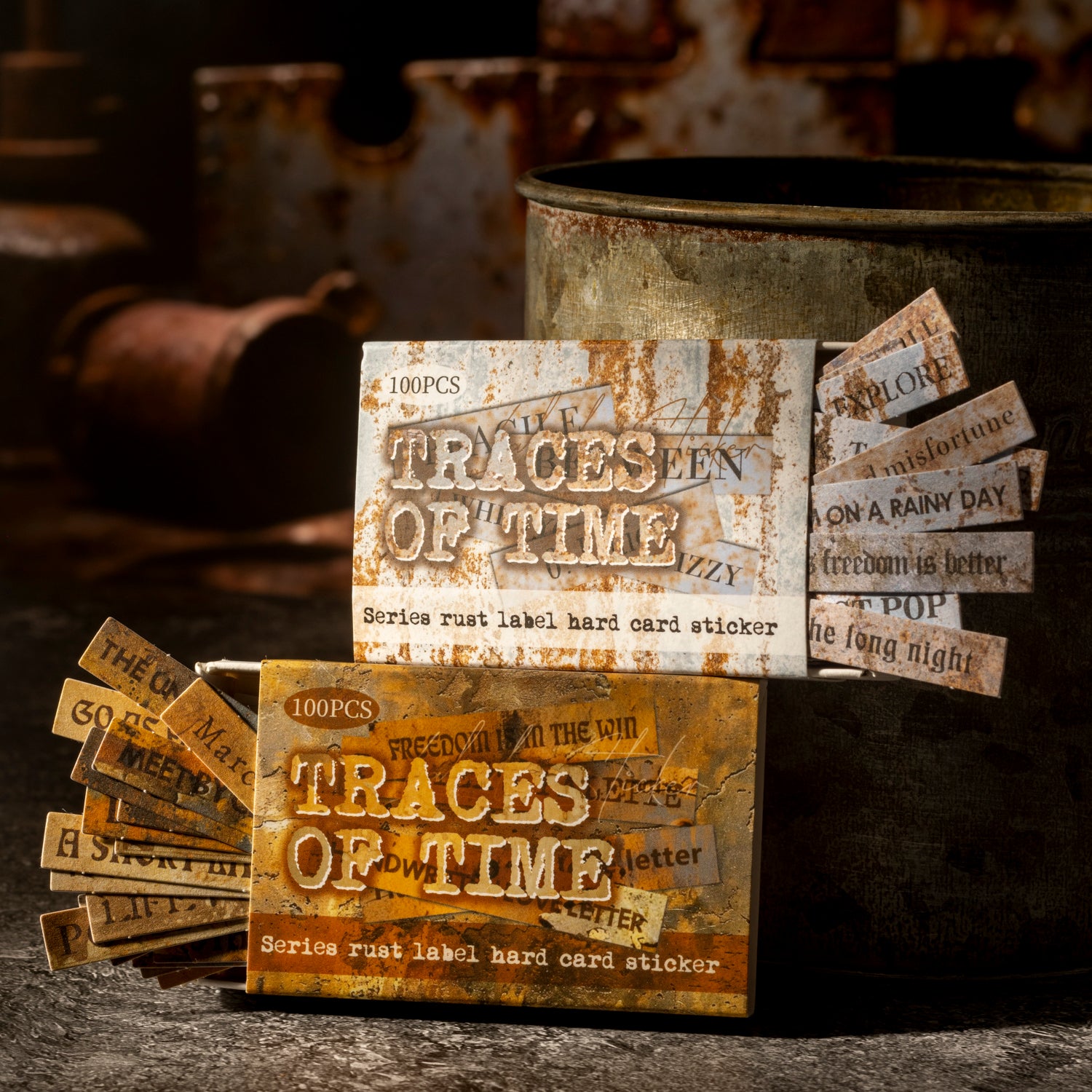 0528 English cardstock Sticker - 100Pcs each pack