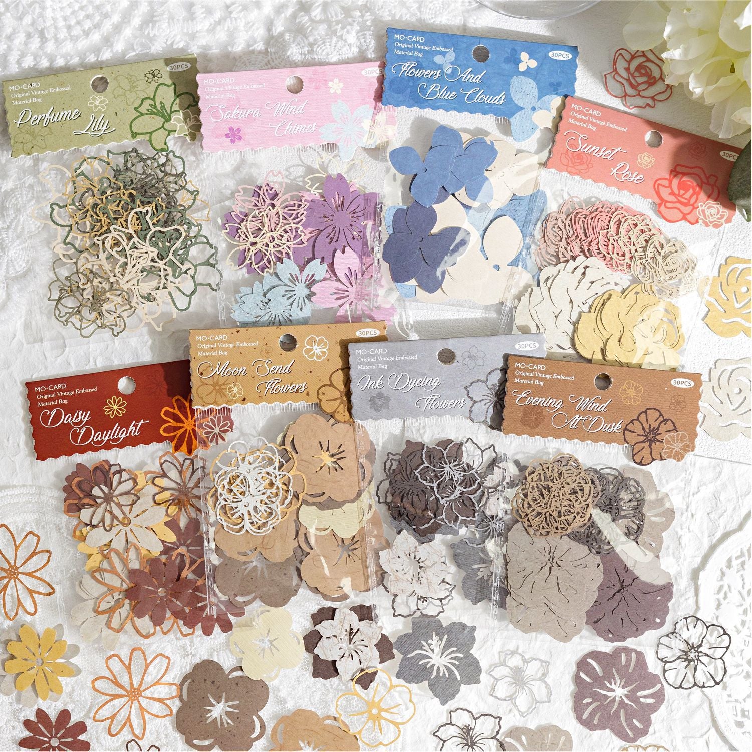 0418 Flower Pickup Collection Series Paper -30Pcs each pack