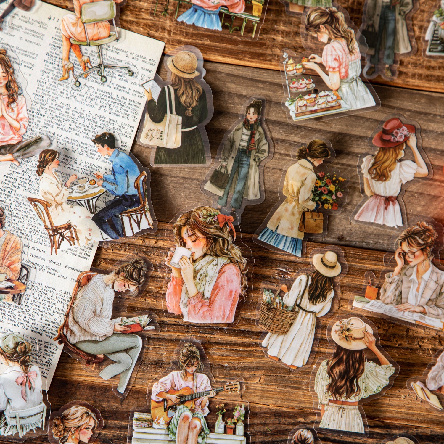 0521 Weekend time PET Sticker -20Pcs each pack