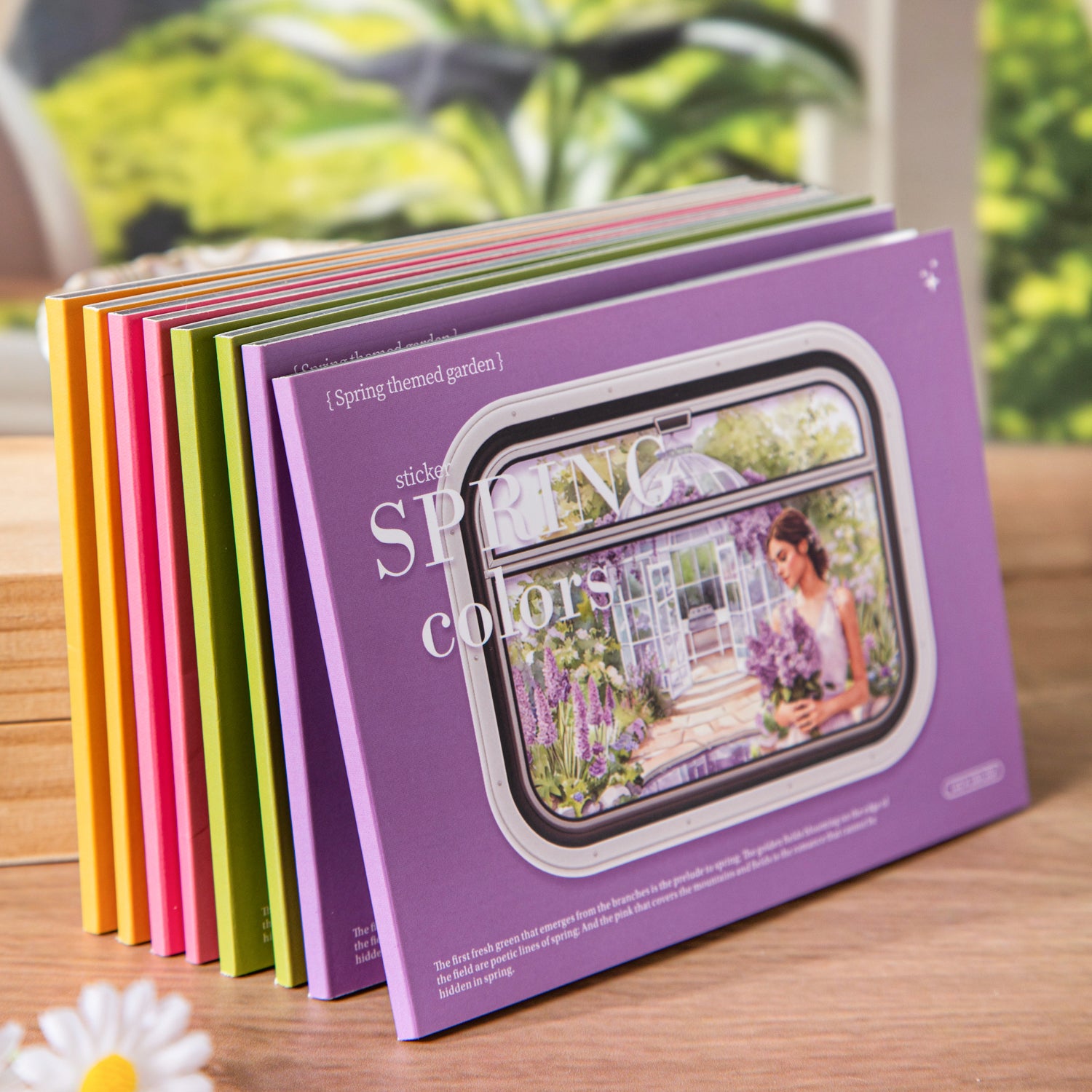 260202 Spring colors PET Sticker book -20Pcs each pack