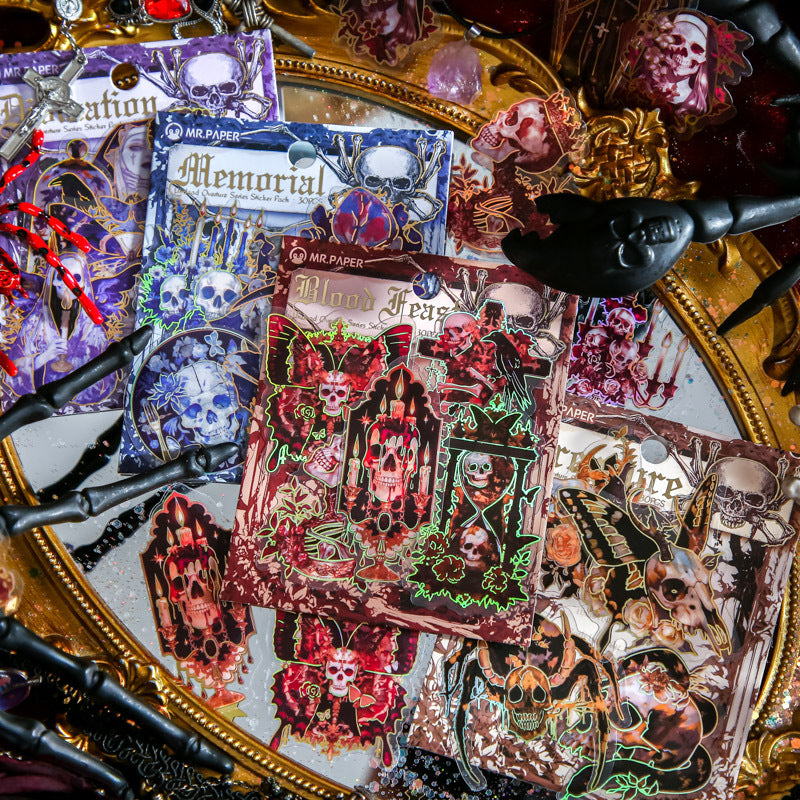 0407 Undead overture Series PET Sticker -30Pcs each pack