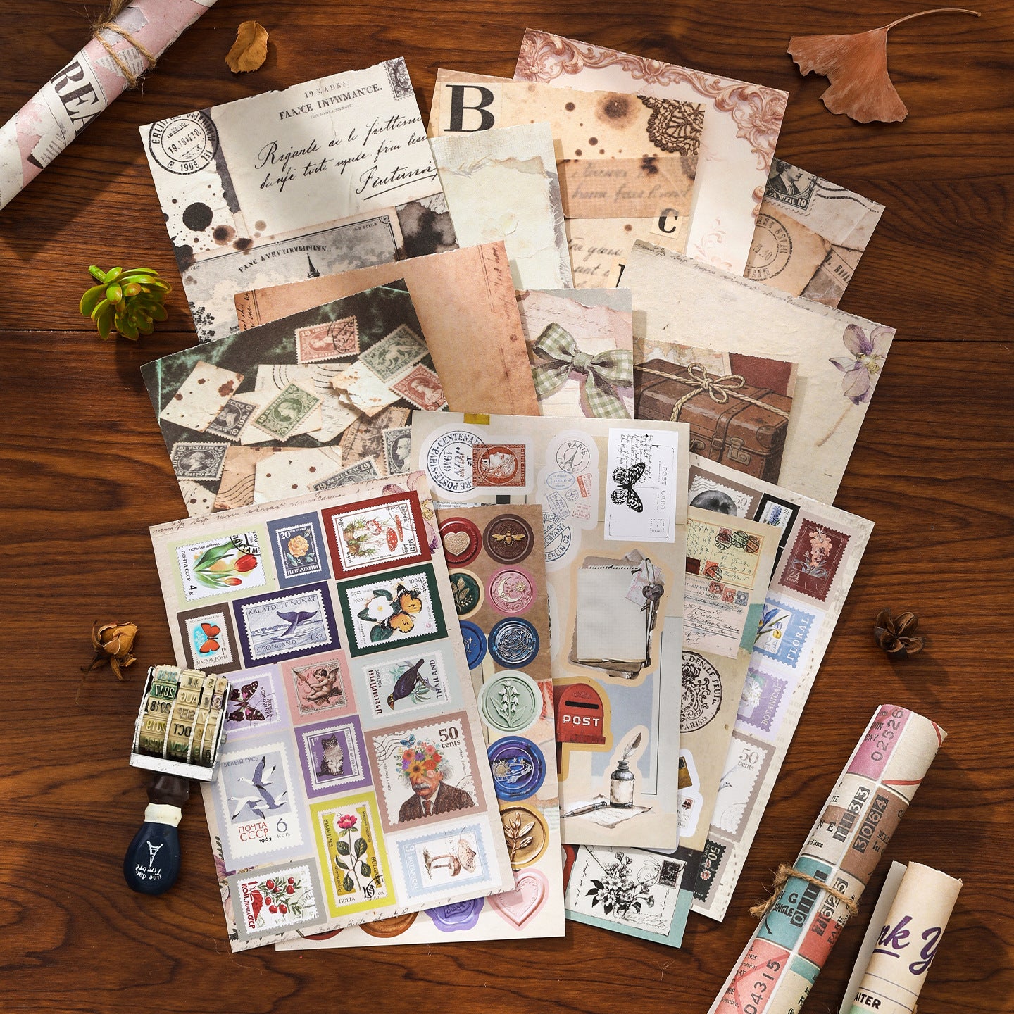 The Time Cabinet Vintage Material Book -15Pcs each pack