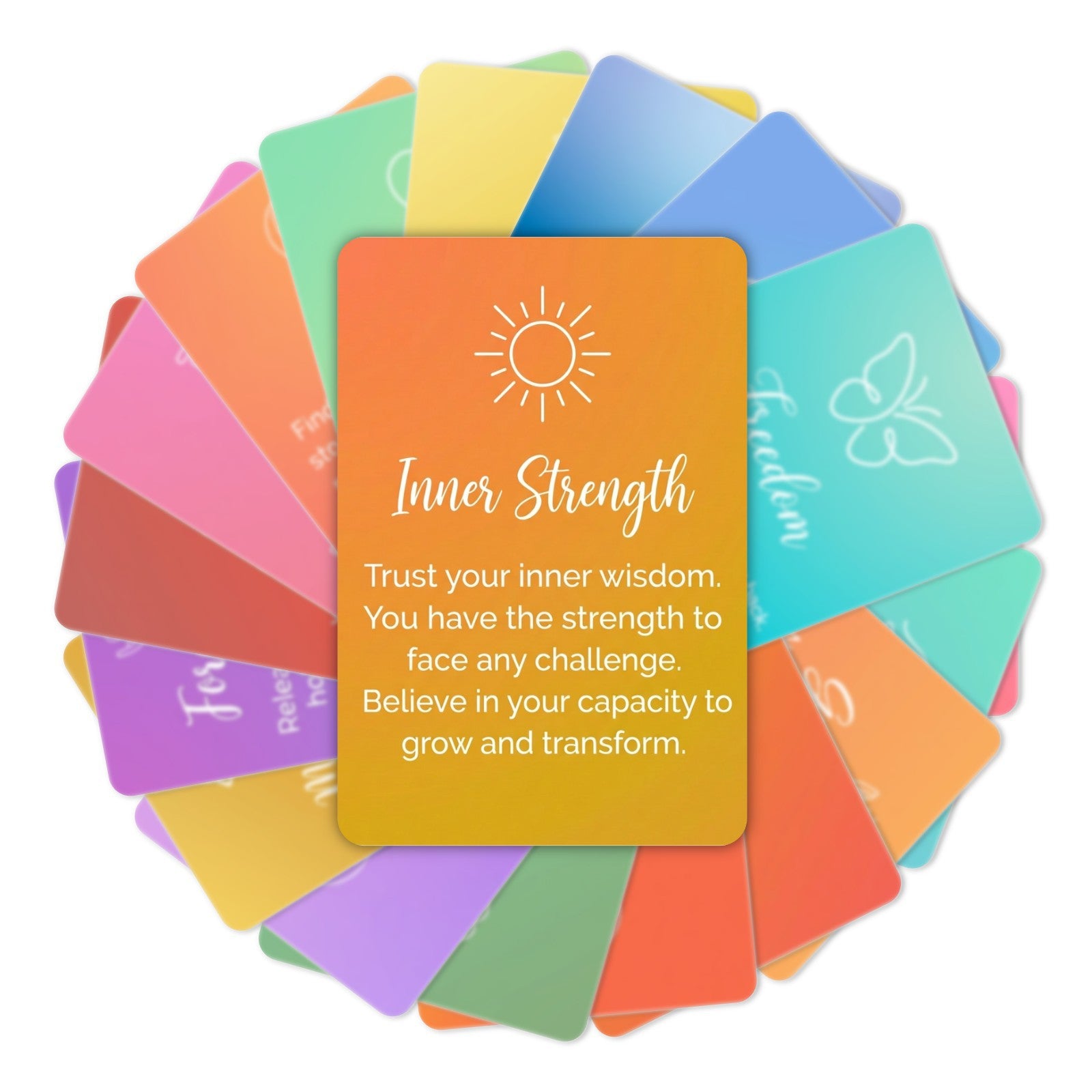 Healing Words Cardstock 18pcs 2.36*3.5 inch