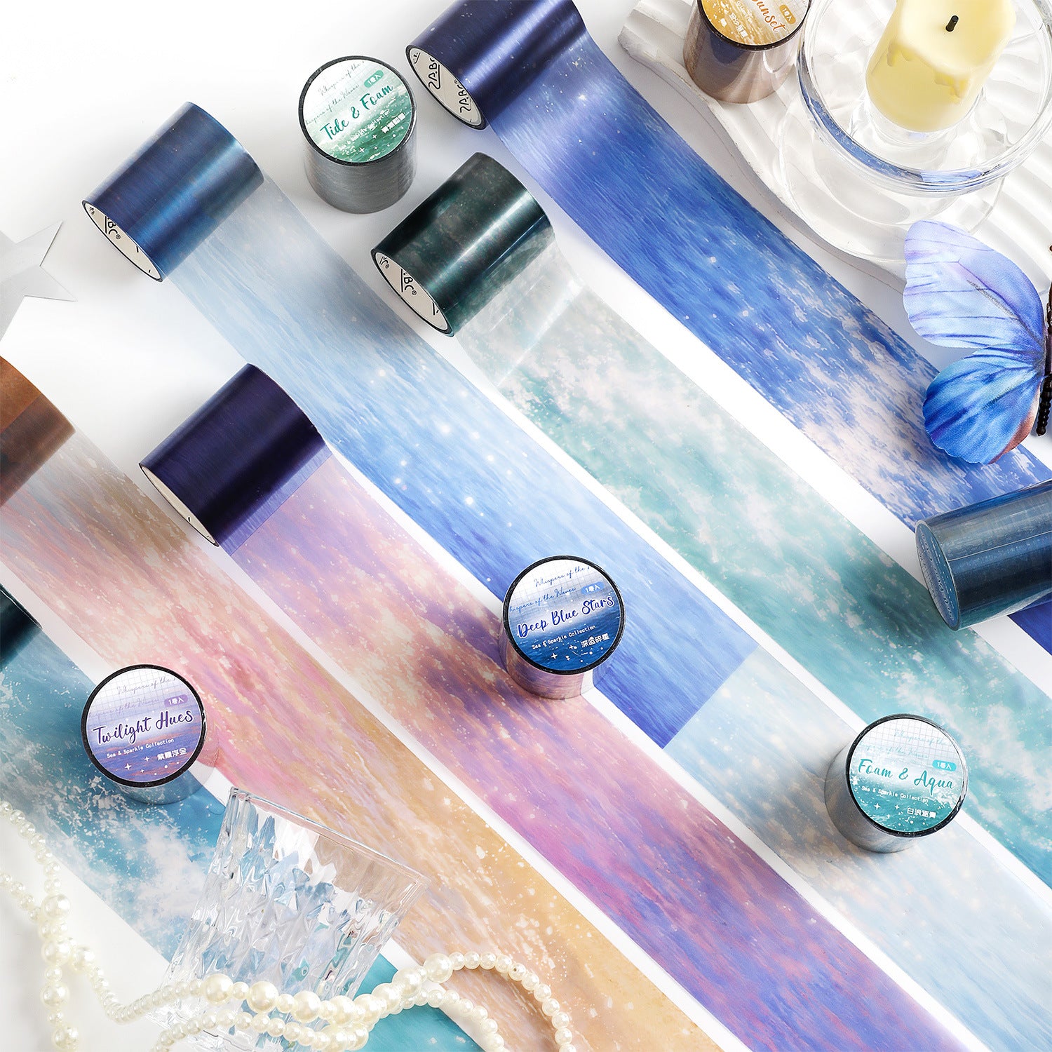 Star Whispers Among the Waves PET Tape (5cm x 2m)