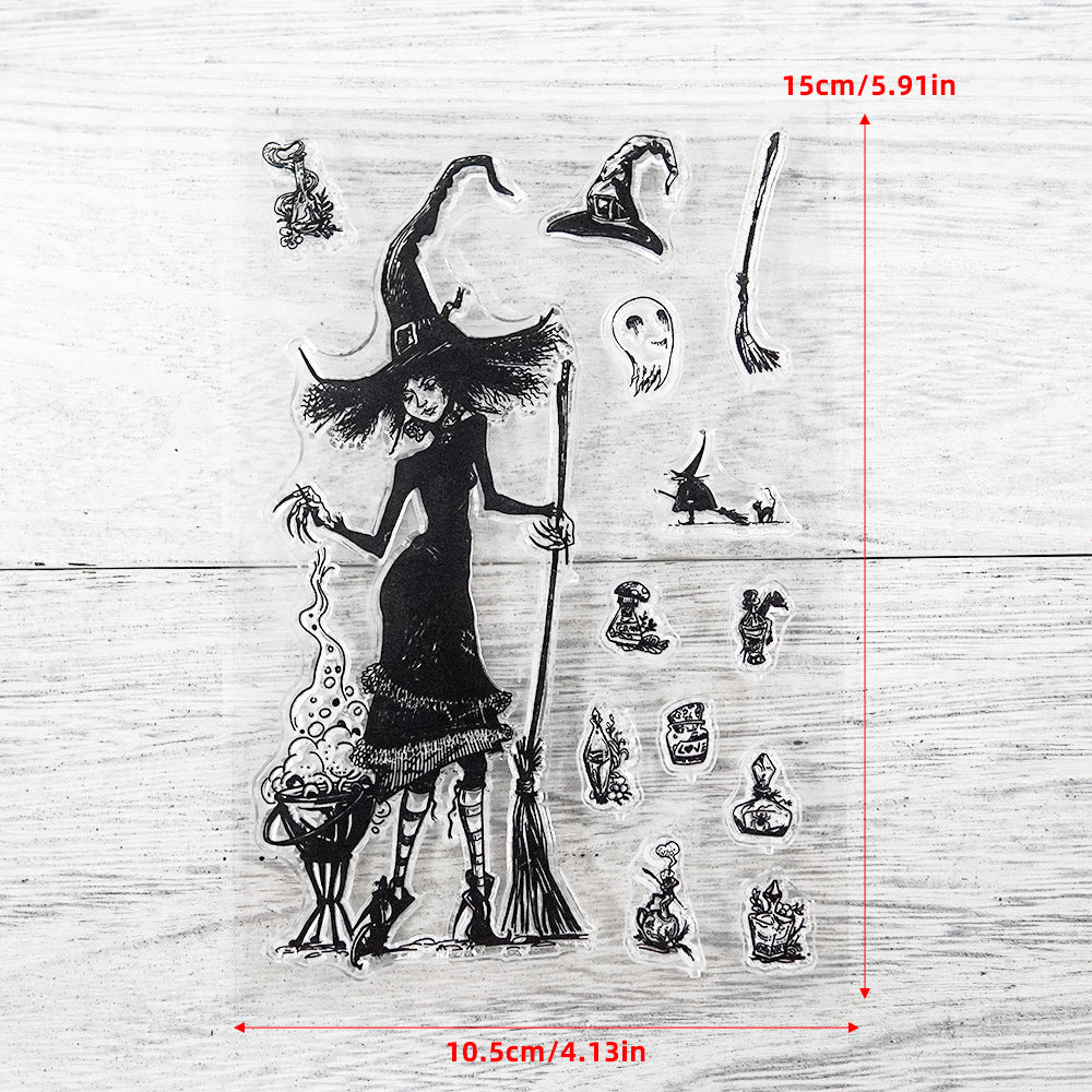 Witch's Magic Potions background Stamp (10.5 x 15 cm)