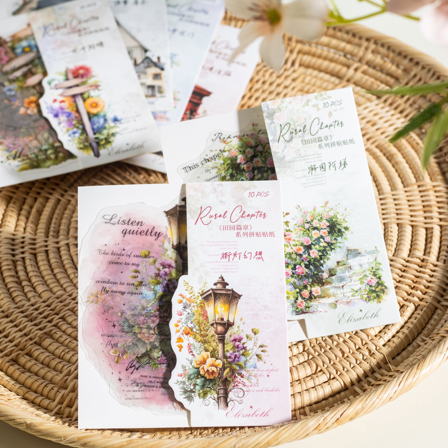 0331 Rural Chapter Series PET Sticker -10Pcs each pack