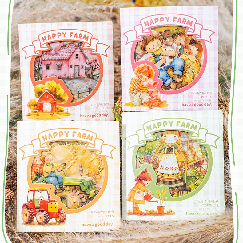 0417 Happy Little Farm Series Sticker -20Pcs each pack
