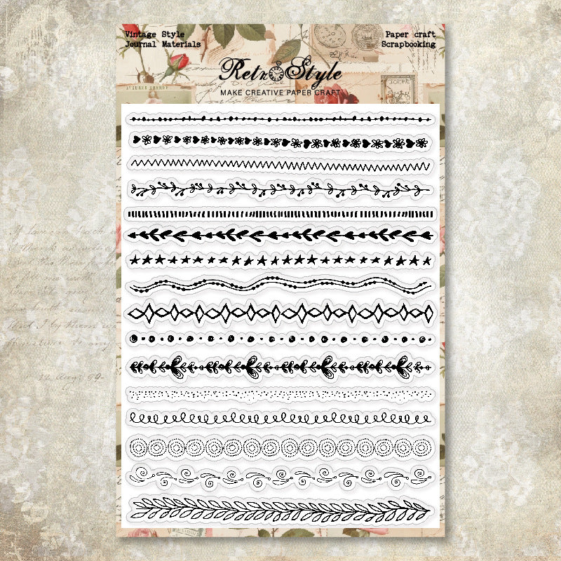 Divider line Clear Stamp 15CM*20CM