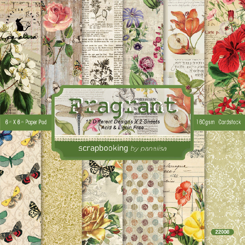 Fragrant Background Paper 22008 -24Pcs each pack