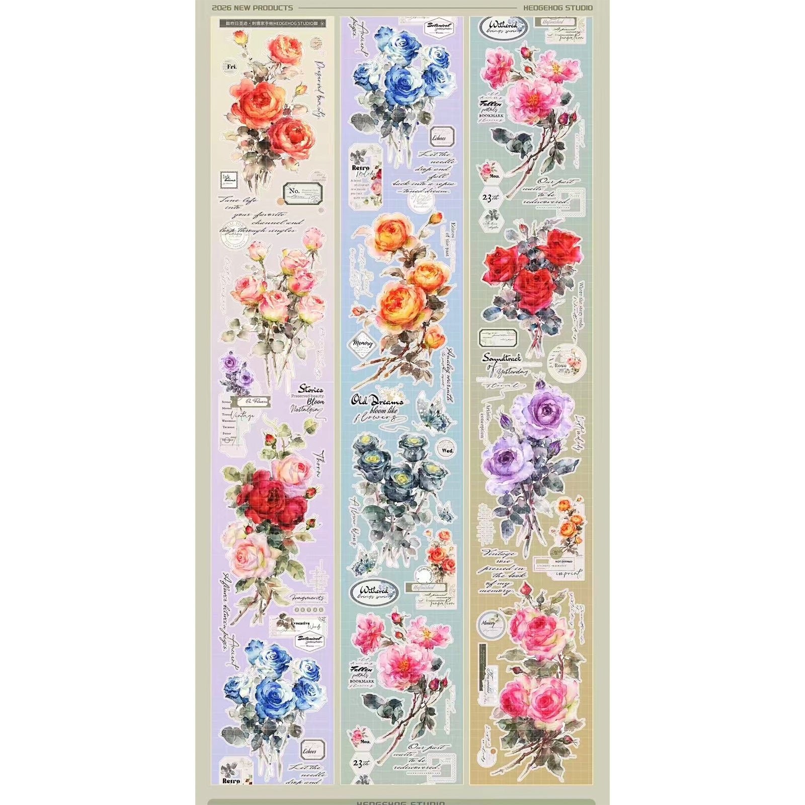 Rose Pre-cut PET Tape (6 x 100 cm) 1 loop