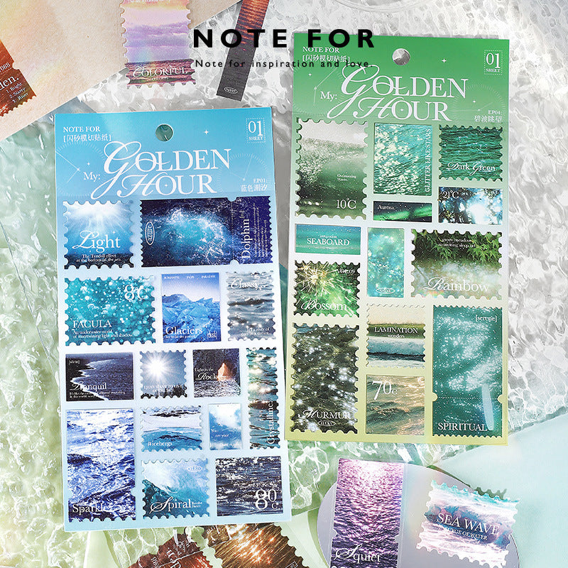 0322 My Golden Hour Series Sticker -1Pcs each pack