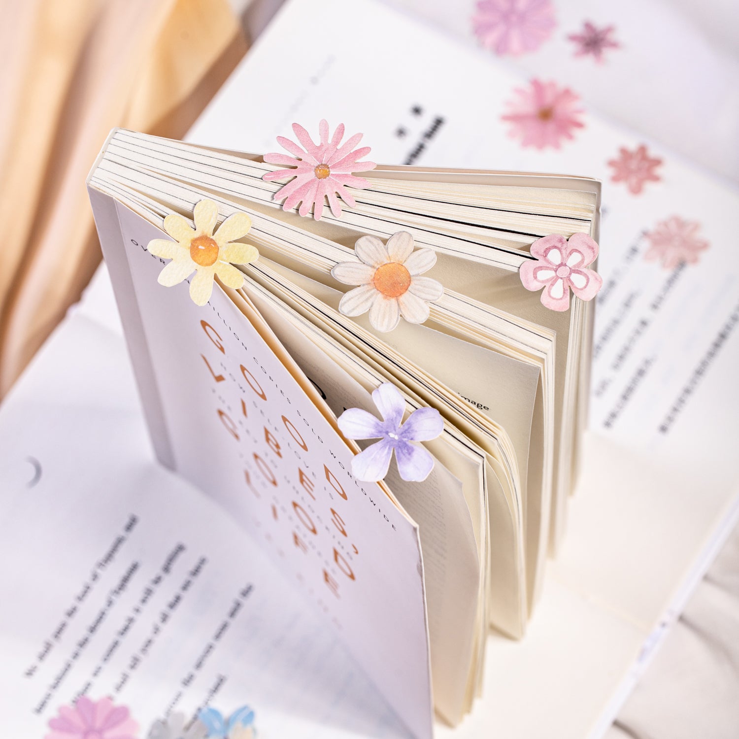 0513 Small Flower Solid Sticker -45Pcs each pack