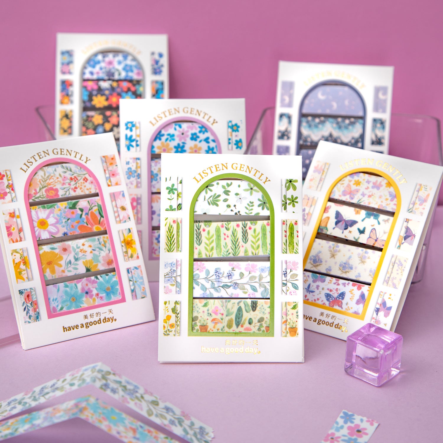 0423 Listen to tenderness Series Sticker-4Pcs each pack