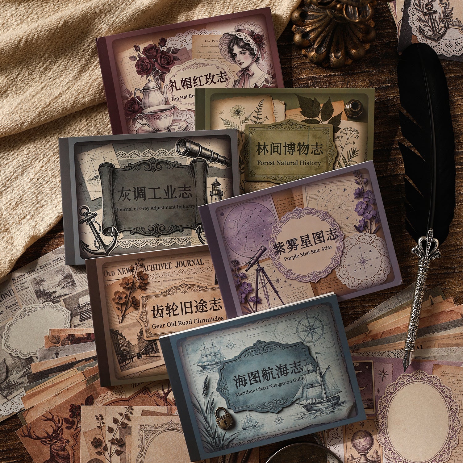 The Vintage Era Paper -30Pcs each pack