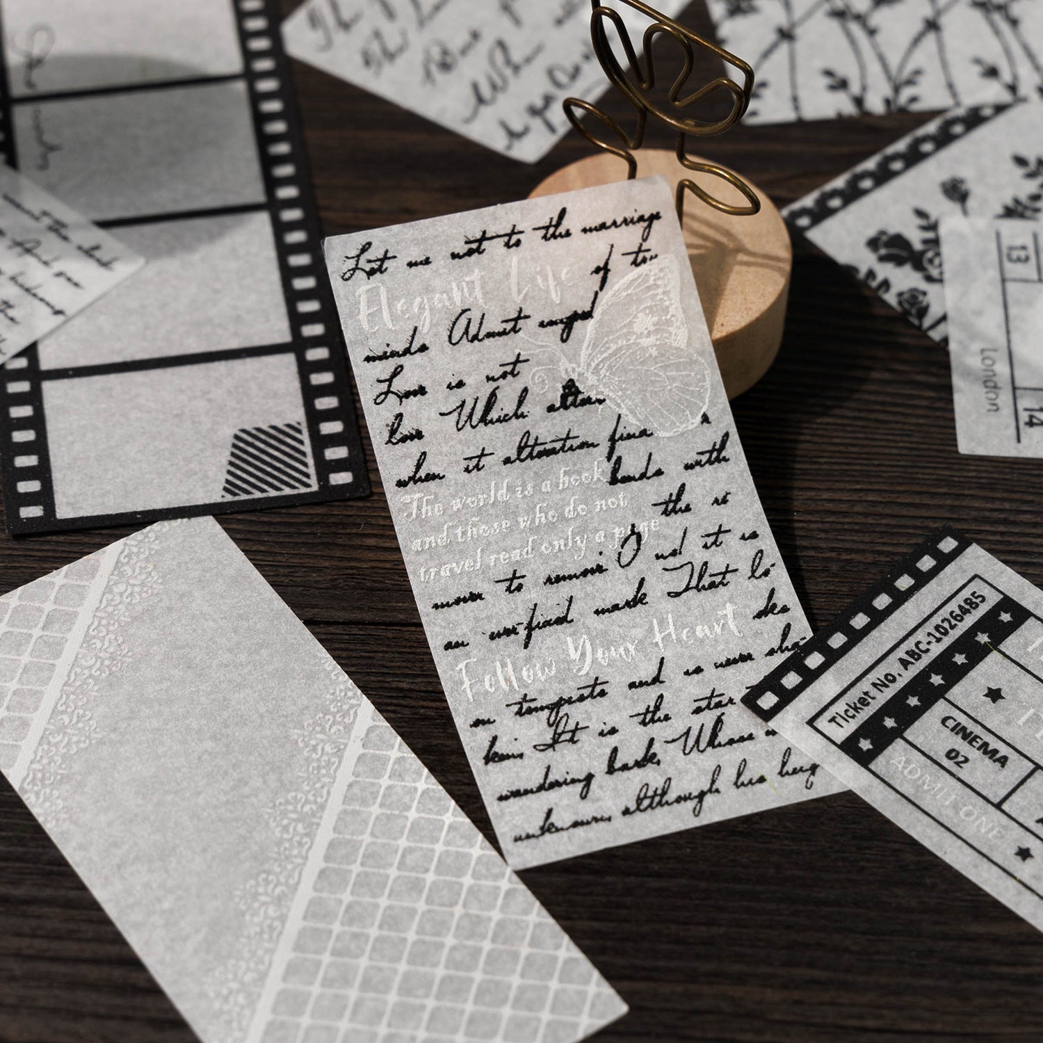 0506 Small Town Handmade Washi Stickers -10Pcs each pack