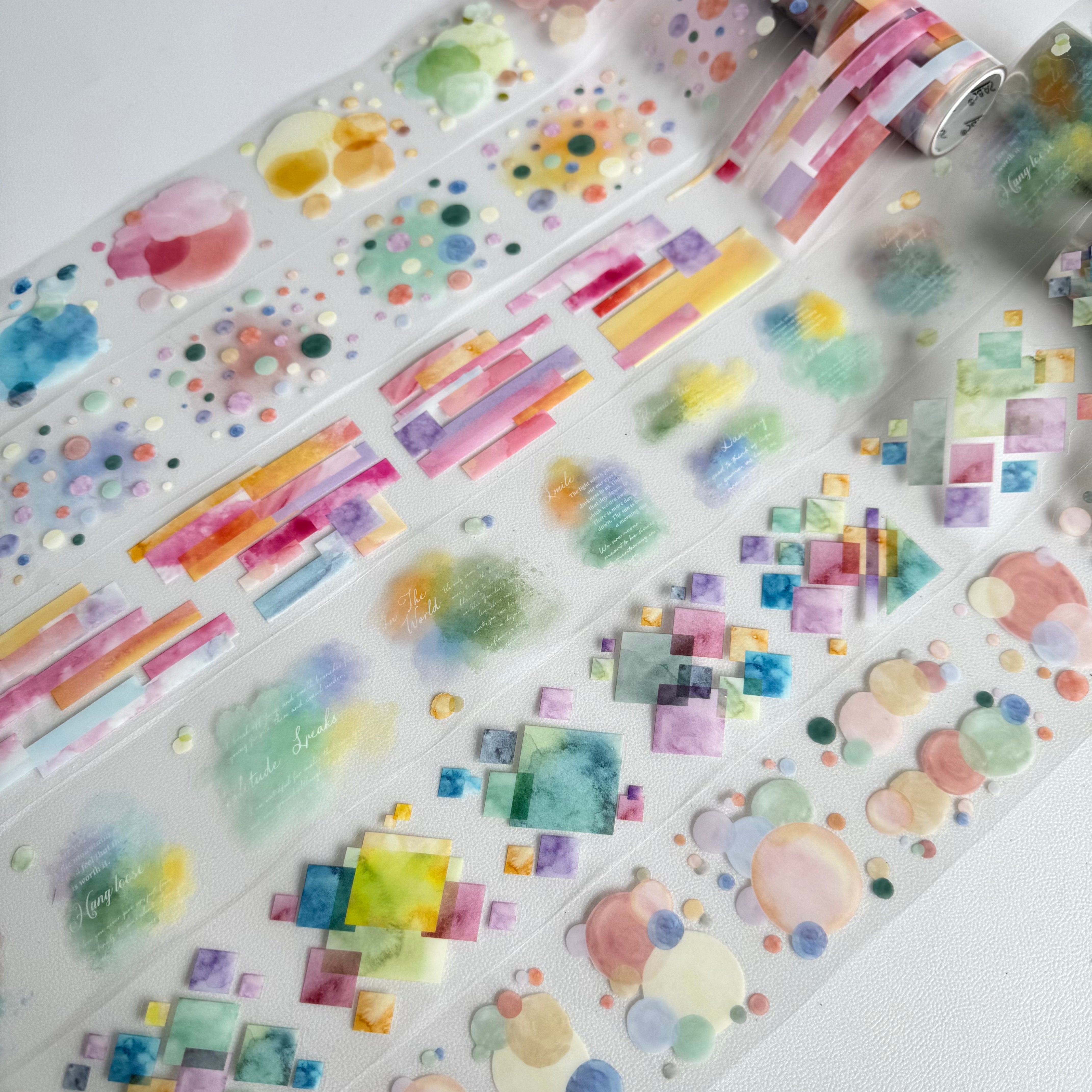0621 Cloud ink rain*precut pet 6 rolls 1 set