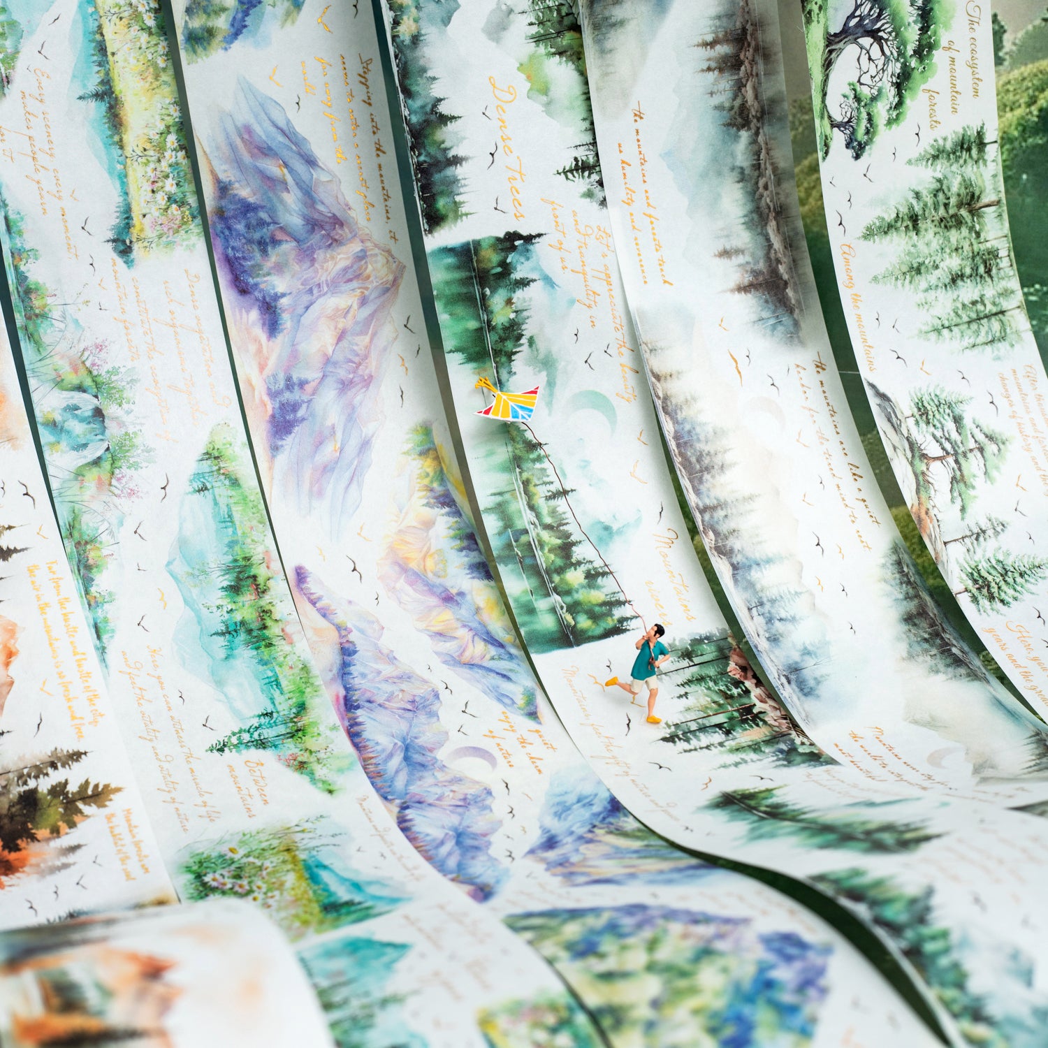 0411 Poems hidden in the mountains Series Washi tape -5CM*2M