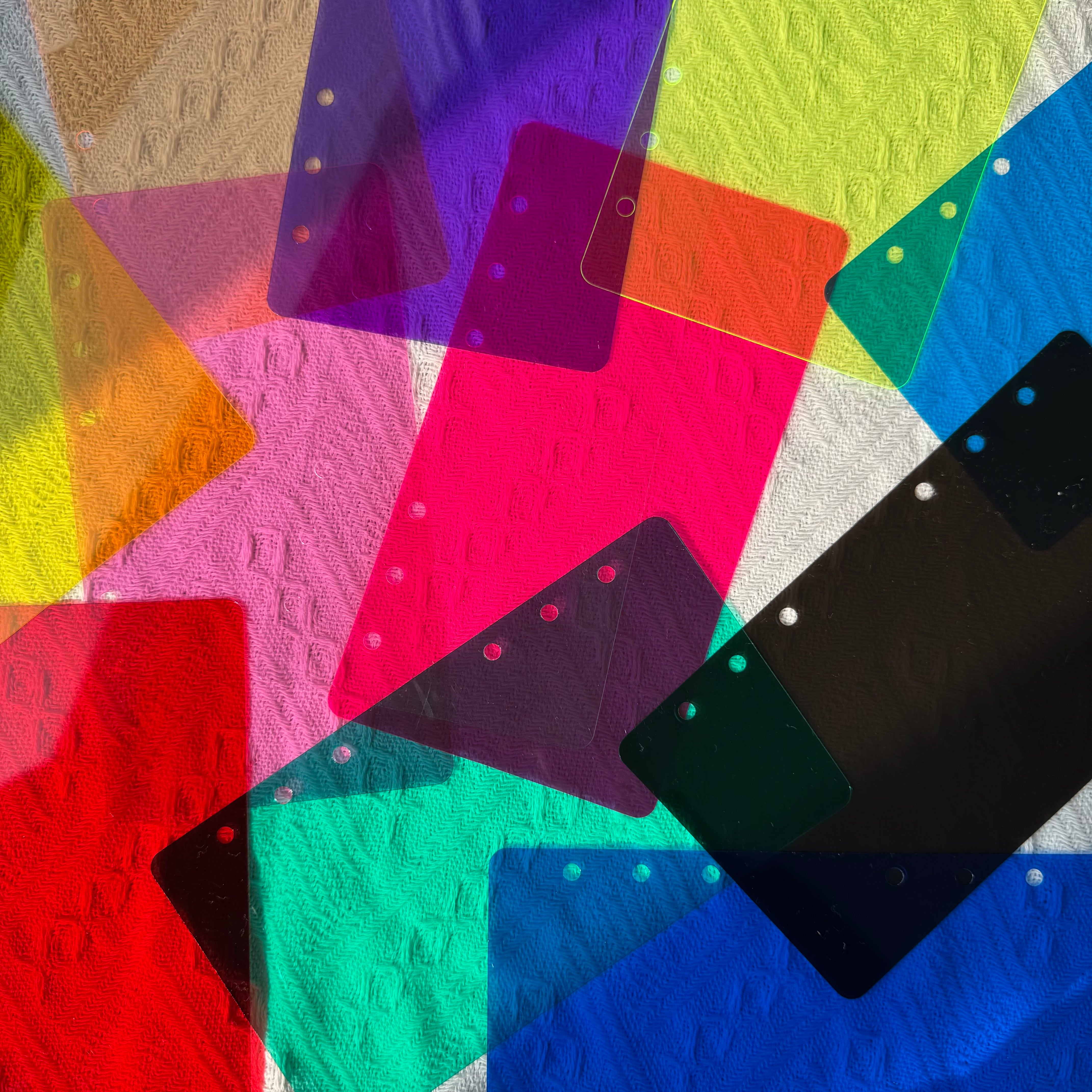 A6 colored clear plastic sheet 1 pack 20 sheets *please tear off the protective film on both sides before use