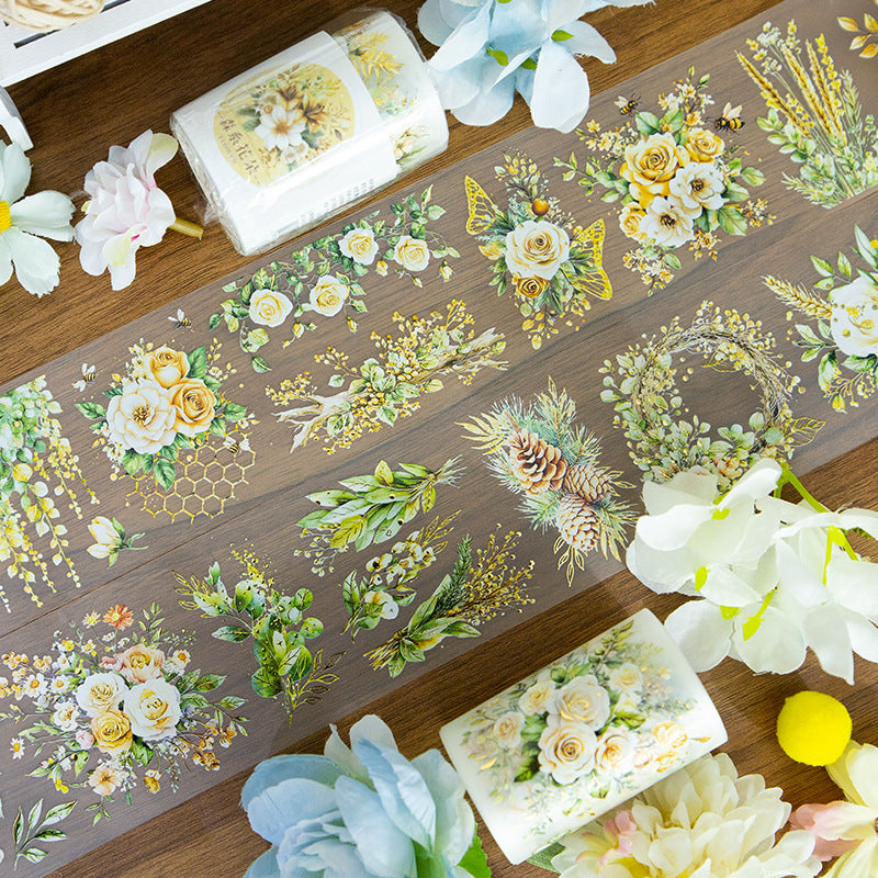 T-174- Flower PET tape -6cm*2m