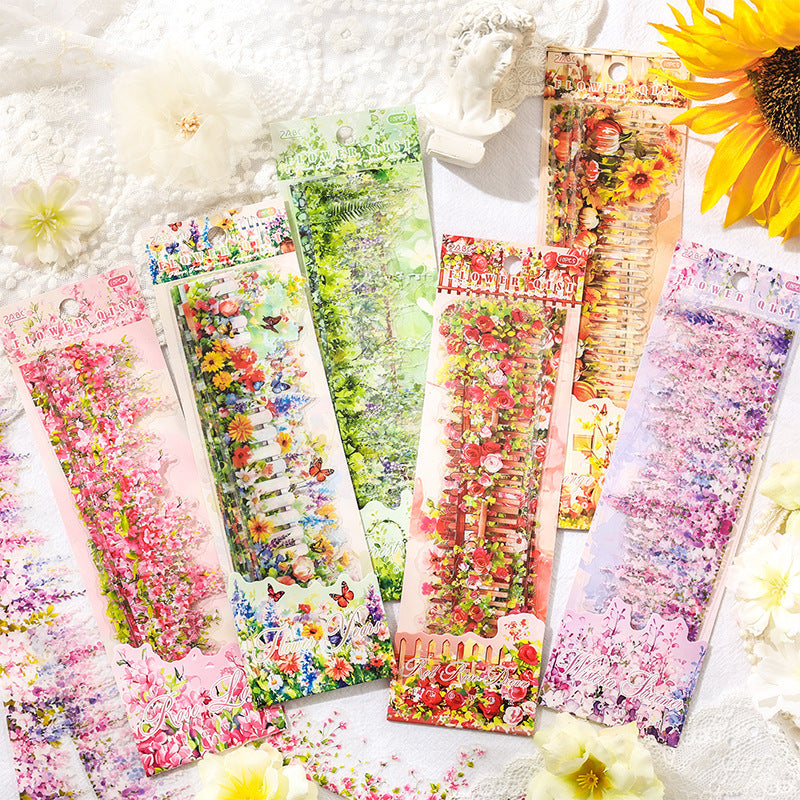 0419 Flower fantasy Series Sticker -10Pcs each pack
