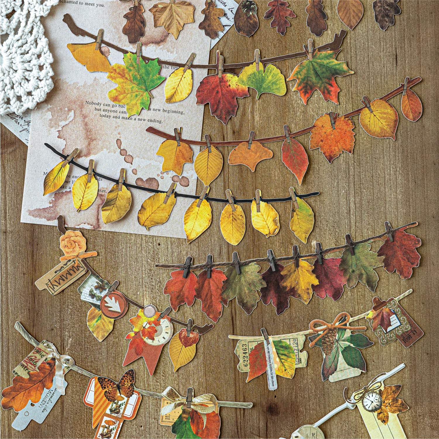 0927 Handicraft party cardstock Sticker -10Pcs each pack