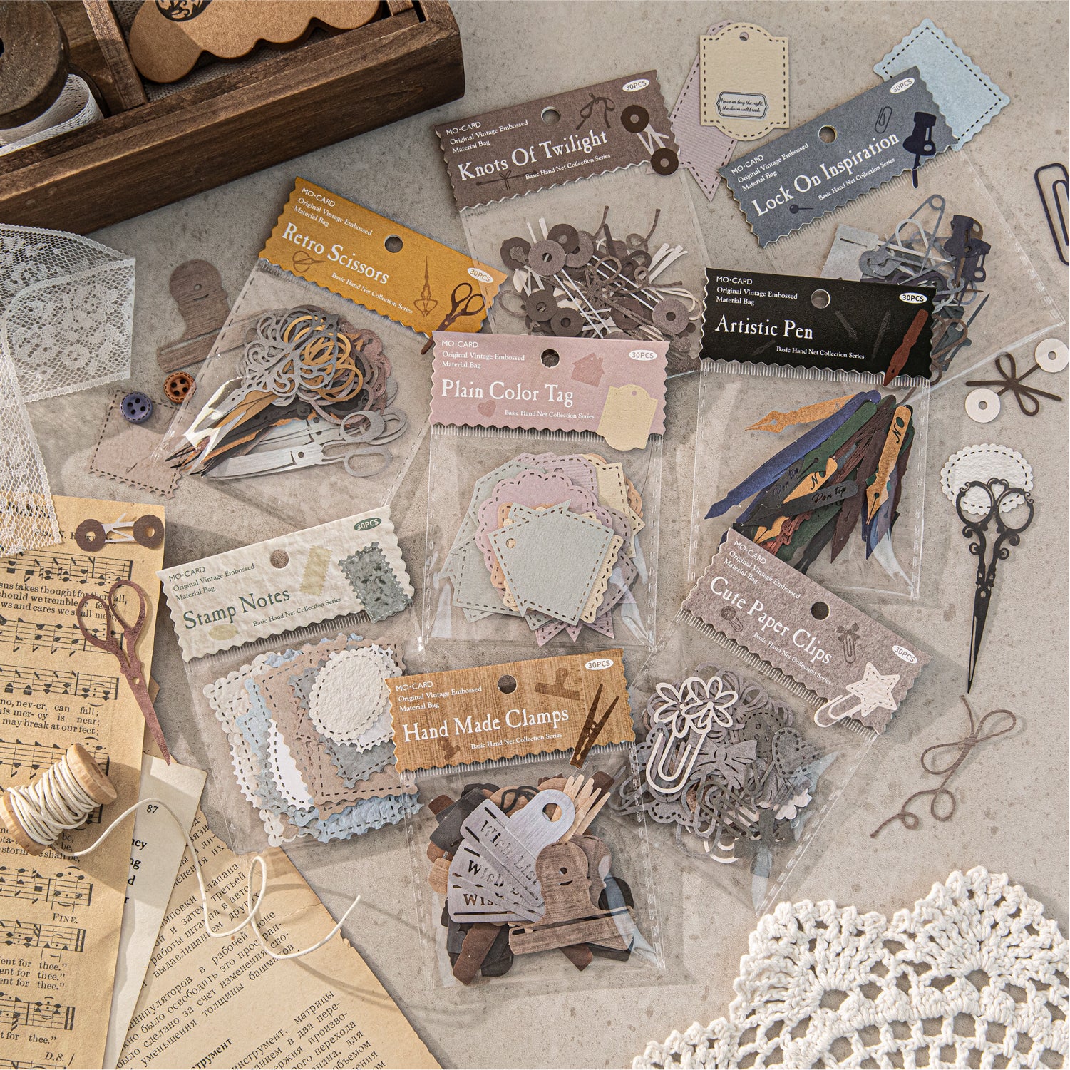 0725 Vintage Mixed pack -30Pcs each pack