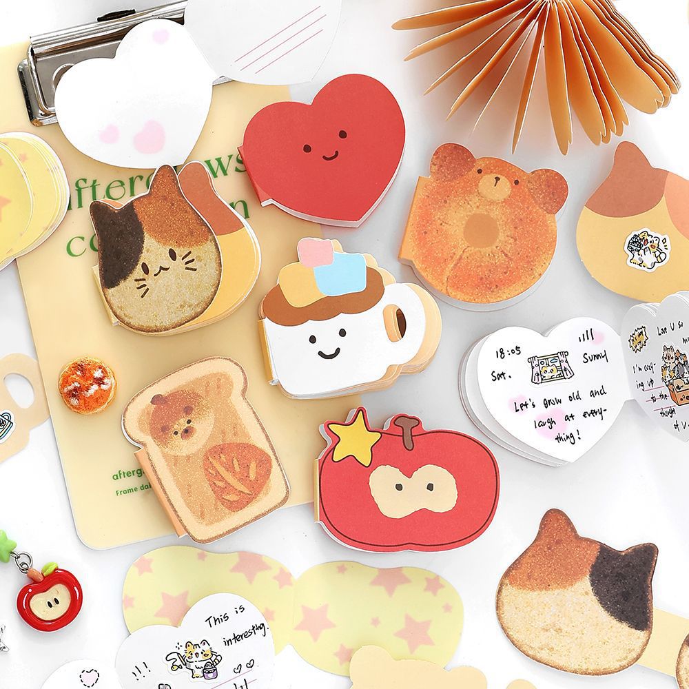 0922 Cartoon Notepad Solid paper -21Pcs each pack