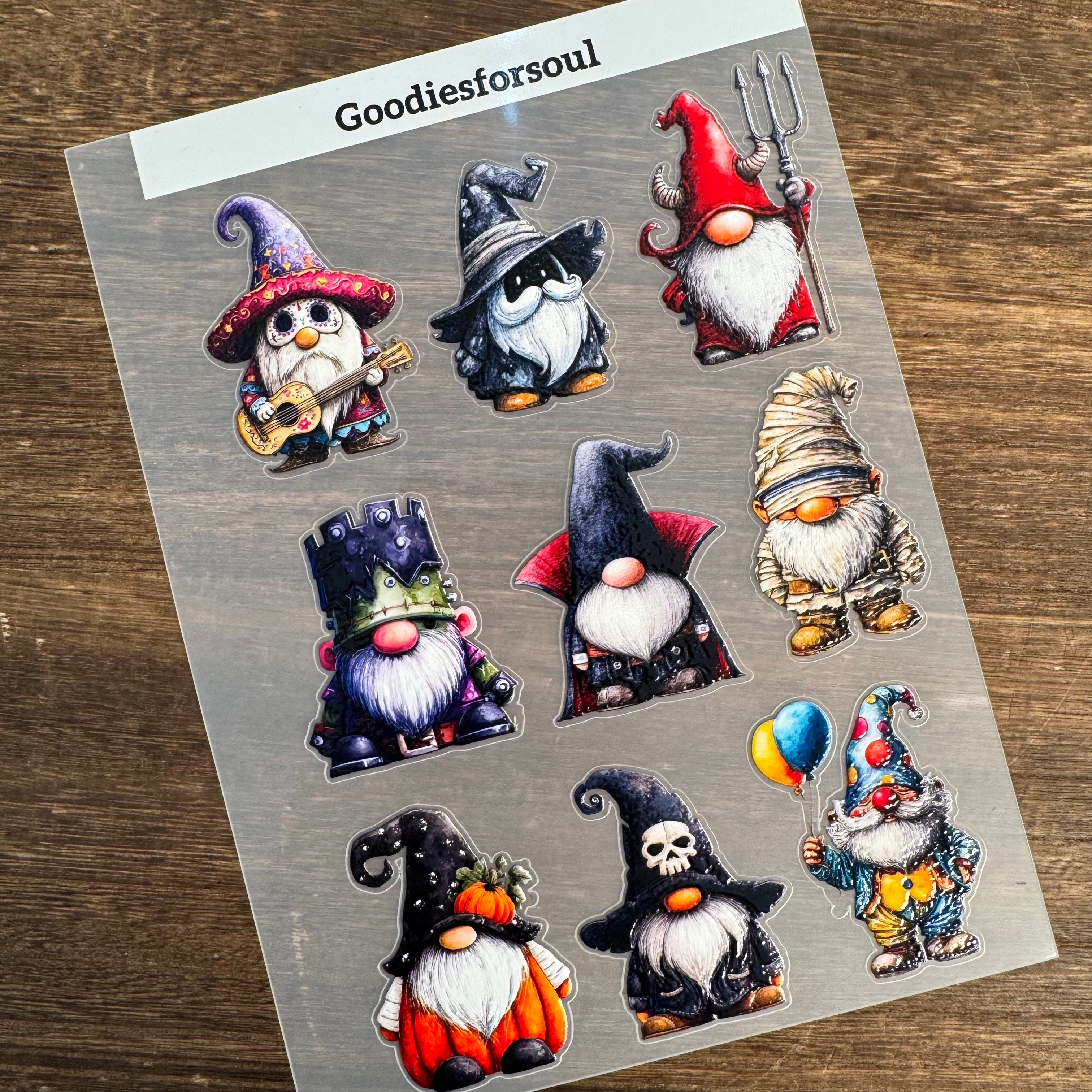 3D Halloween Party Character PET Stickers (B) 1pcs