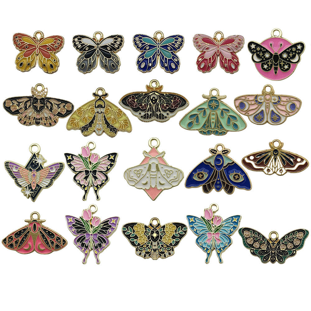 C-11- Butterfly mixed charms 20 psc